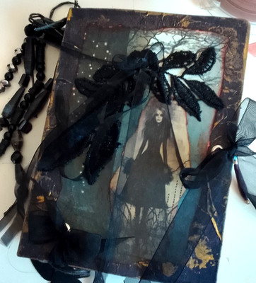 Junk Journal .Grown up art Therapy. 90% Recyclingpapier. 6 1/4'' x 4 1/2''