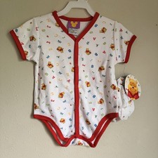 Vintage Disney Winnie The Pooh Bodysuit And Booties Size 24 Months New