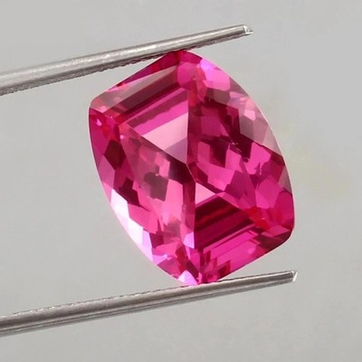 Natural 9.40 Ct Certified Flawless AA+ Pink Sapphire Fancy Cut Loose Gemstone