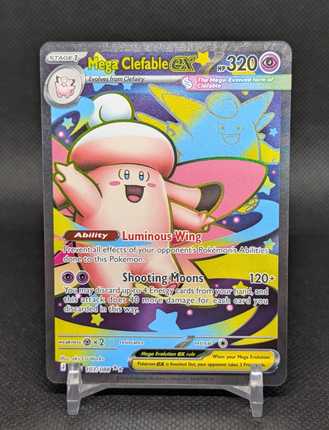 Mega Clefable ex  103/088 Ultra Rare Perfect Order Pokemon