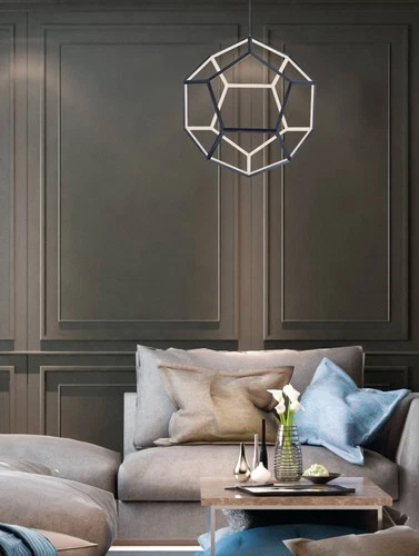 ET2 Penta 22" Wide Black LED Pendant Light - Picture 6 of 6