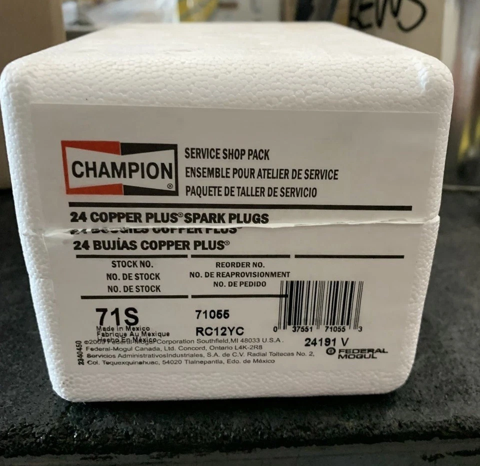 Paquete de 24 bujías Champion RC12YC 71S Copper Plus - NUEVO/ENVÍO GRATUITO Foto 2 de 4