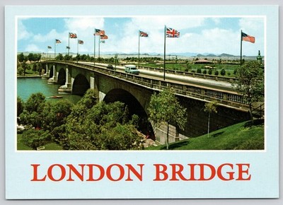 London Bridge Lake Havasu City Arizona Vintage Continental Postcard Bob Petley