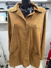 Jacke Mantel Meucci Frau Braunes Leder Kamel Größe 46 Cod. AM146