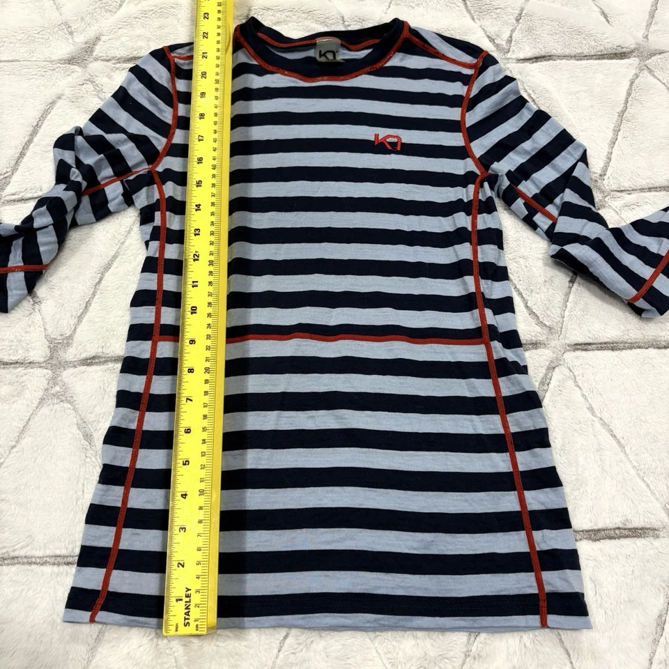 Топ женский Kari Traa средний Ulla с длинным рукавом базовый слой синий в полоску шерсть мериноса - Изображение 4 из 4