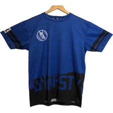 HK Army Dynasty Men's Black Blue Acid Dryfit Paintball Jersey M Made in USA