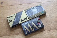 - 3 x Metal-Tapes - TDK MA90 / Denon HD-MS100 / Maxell MX90 - NEU / NEW / sealed