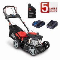 Scheppach Benzin RasenmäHer RM420AE + ÖL 3,5PS Antrieb + Hybrid-Start
