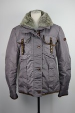 PEUTEREY GIUBBINO IMBOTTITO PIUMINO DONNA TG 48 DOWN WOMAN POLIURETANO PELLICCIA