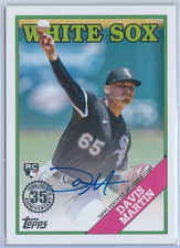 2023 Topps DAVIS MARTIN Rc on card Auto (1988 Topps 35th Anniversary) #88BA-MAR
