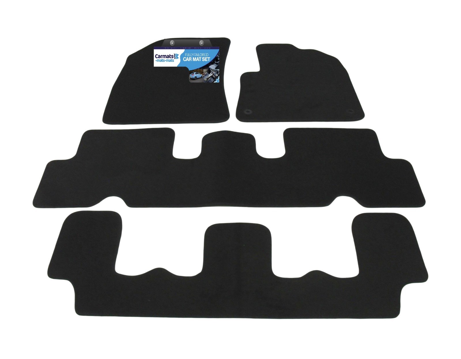 Car Mats for Citroen C4 Grand Picasso 2015-2019 Tailored Fit Floor Mats in Black