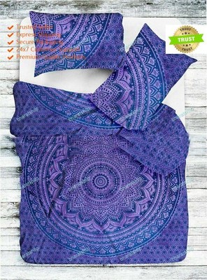 Ethnic Indian As per Image Quilt Duvet Cover Mandala Comforter Set Double Size