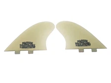 PACIFIC VIBRATIONS fits FCS  CI Twin Keel Fin surfboard Fins Fiberglass Clear