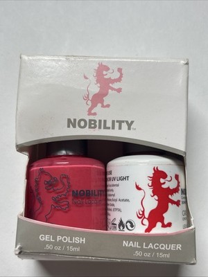 LeChat Nobility Gel Polish & Nail Lacquer Duo Set GIRL TALK Neon Pink Cream 15ml