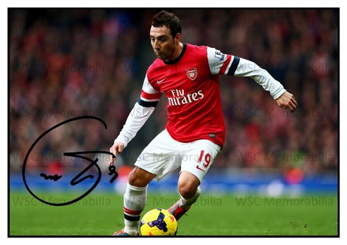 12411. Santi Cazorla Signed Pictures (A4 Prints) Arsenal Villarreal Spain etc.
