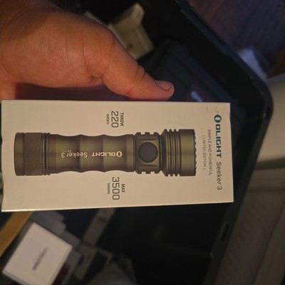 sOlight Seeker 3 Limited Edition OD Green Flashlight 3500 Max Lumens **SEALED**