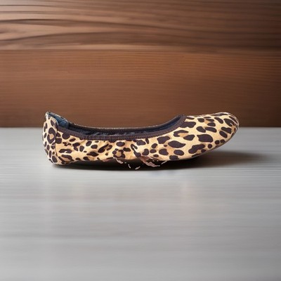 NIB Dr Scholls Feel Good Ballet Flat Women 11 Leopard Print Tan Black G5318F1004