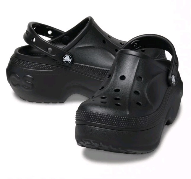 BRAND NEW Crocs Bella Clog Black Platform Size 5M/7W FREE SHIPPING!