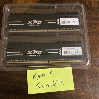 XPG GAMMIX D10 DDR4 (2x8)16gb 3200mhz desktop memory CL 16-20-20