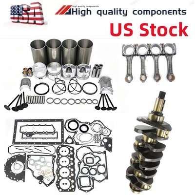 S4S S4SD Overhaul Rebuild Kit+rod+crankshaft For Mitsubishi Engine F18B F18C