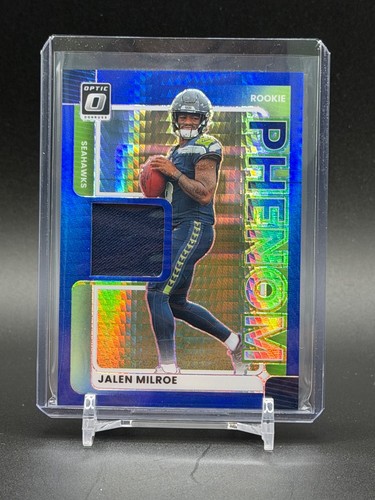 2025 Donruss Optic Jalen Milroe Blue Hyper (RAW)