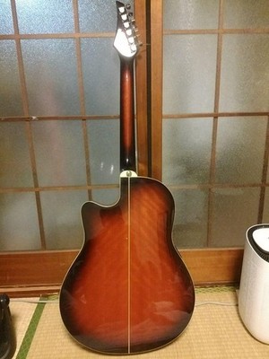 Acoustic Electric Guitar Rumbler by Morris MR-1K Sunburst