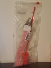 Off-White Industrial Keychain Lanyard Pvc Pink Clear w/ Metal Clasp  Red Ziptie