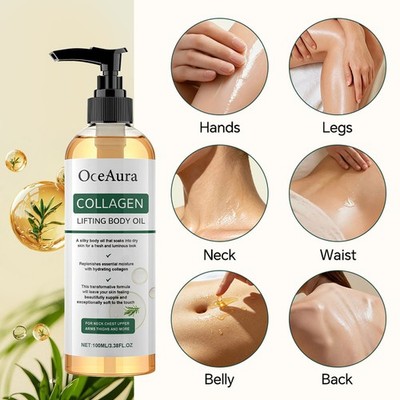 3/5PCS 100ml Collagen Lifting Body Oil Anti Aging for Neck, Chest, Arms, Thighs