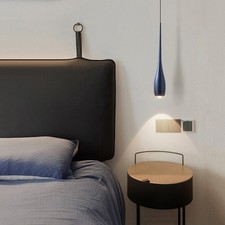 Lámpara Colgante LED Gota de Agua Retráctil 3CCT Lámpara Colgante Regulable Luz