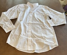 Boys Chaps Stretch White Dress Button Down Shirt size XL 18-20