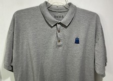 DOCTOR WHO Tardis Polo Shirt By Ripple Junction Embroidered Gray Size XL