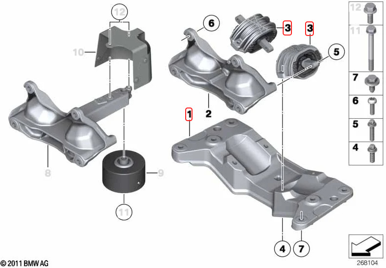 2017-2023 Rolls Royce Dawn RR6 Transmission Crossmember Support Bracket OEM PH