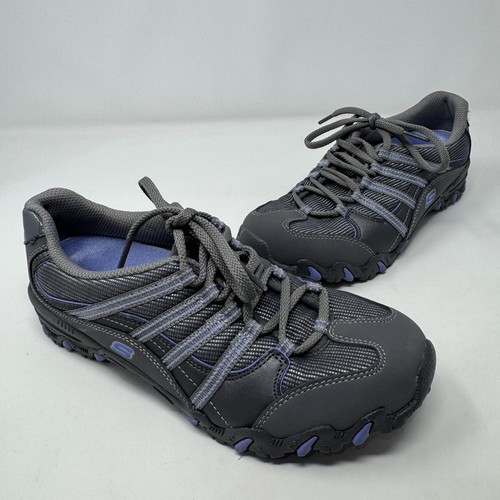 Skechers Compulsions Gray and Purple Shoes 21108 Women's Size 5.5