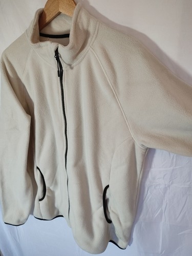Common People Jacket/Coat Fleece Mens L Large 44-46 Cream Designer RRP £90 - Picture 2 of 12