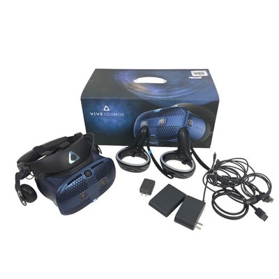 HTC Vive Cosmos VR Headset Full Kit Controllers Cables Virtual Reality