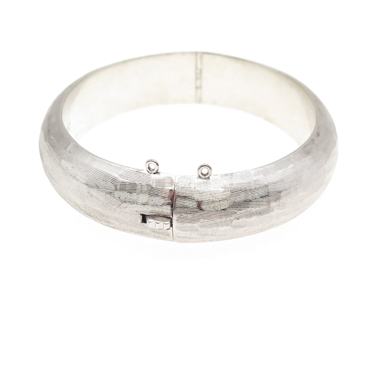 Hayward 925 Sterling Silver Vintage Brushed Bangle Bracelet 7
