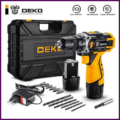 DEKO 12V/16V/20V Cordless Drill Screwdriver Mini Wireless Power Driver...