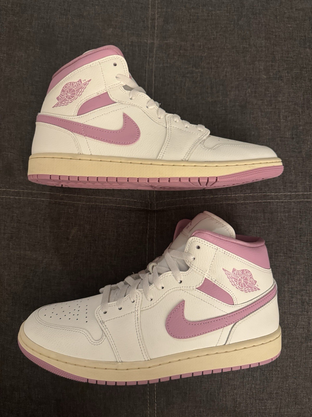 Nike Air Jordan 1 Mid Sail Orchid Muslin Women’s 12 BQ6472-162 Mens 10.5
