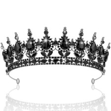 Black Crowns and Tiaras for Women, Black Swan Costume Gothic Crown Gothic Tiara