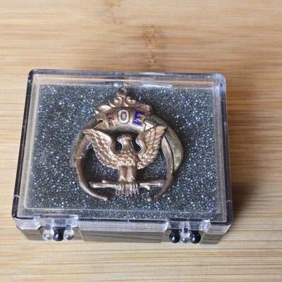 Antique 1900-1920s FOE Fraternal Order of Eagles Pendant Watch Fob Natural Claw