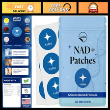 NAD Patches for Energy  Healthy Aging  CoQ10  Nicotinamide  30-Day Supply