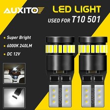 Pair Car T10 SMD LED Super Bright 501 Bulbs Canbus Error Free Light White UK