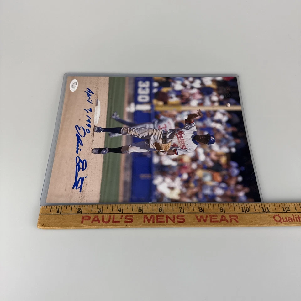 Delino DeShields Signed - Autographed Montreal Expos Photo JSA INSC Debut - Image 4 of 4