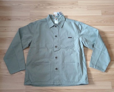 Nudie Jeans, Jacke Buddy Herringbone Chore Jacket Pale Green  M