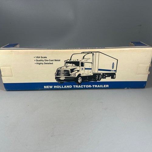 1/64 Scale New Holland Semi Tractor Trailer Ertl 1995 - Picture 6 of 9