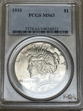 1935 Peace Dollar MS63 PCGS