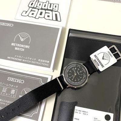 VA SEIKO Metronome Watch Fragment 時計ブラック SEIKO Metronome Watch Fragment Edition Black Stainless Steel