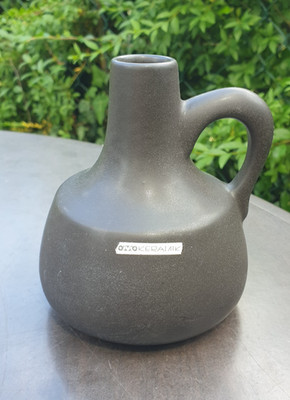 West German Pottery OTTO KERAMIK RHEINBACH Fat Lava ceramic vase MCM 1970s  grau