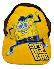 VINTAGE Nickelodeon Spongebob Squarepants Stitched Kids Baseball Cap Hat