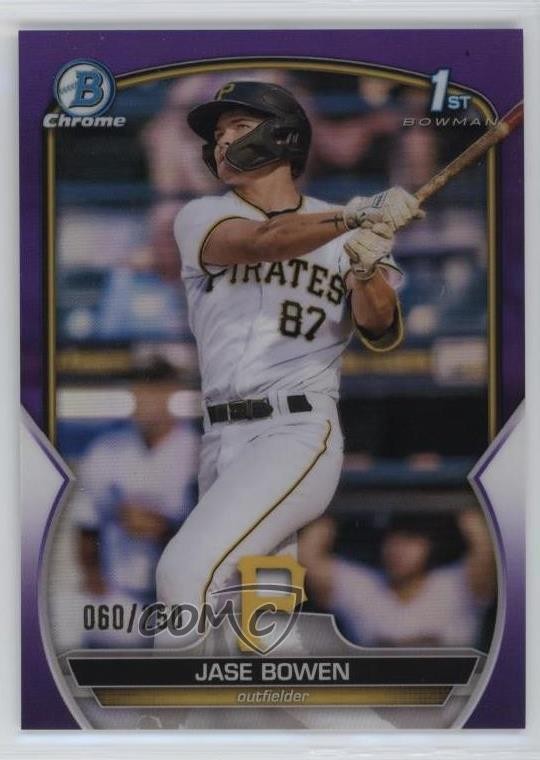 2023 Bowman Chrome Prospects Purple Refractor 60/250 Jase Bowen #BCP-146 0o2b